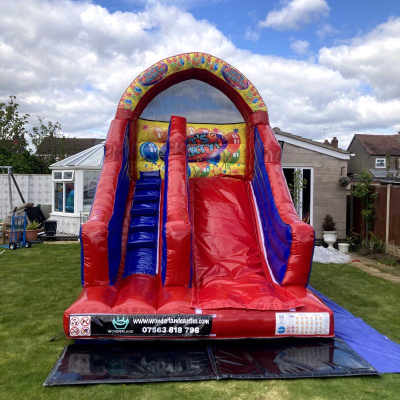 12ft x 15ft x 15ft- Let’s Party Slide